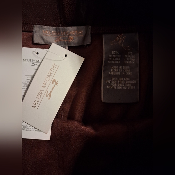 NEW! Melissa McCarthy Seven7 Print Faux Suede Pencil Skirt Size 1X - Picture 9 of 12